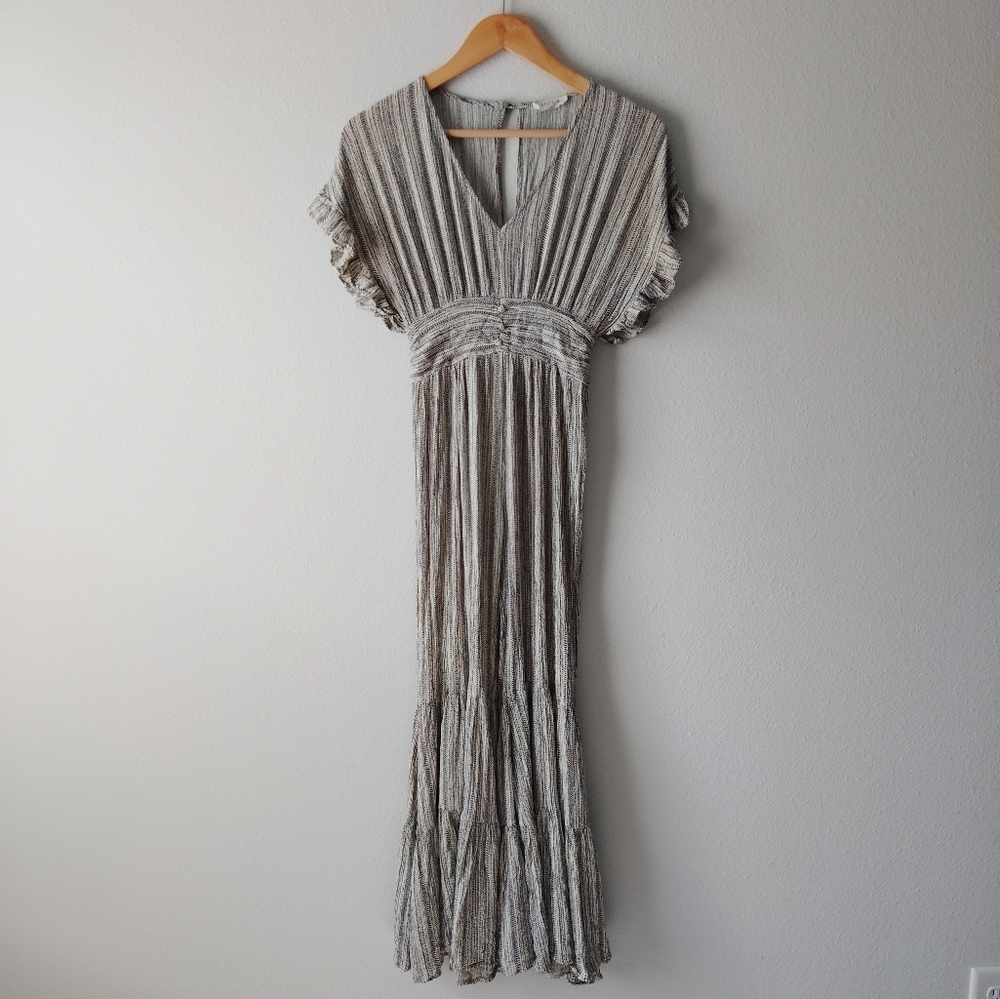 Storia Vneck Ruffle Jumpsuit